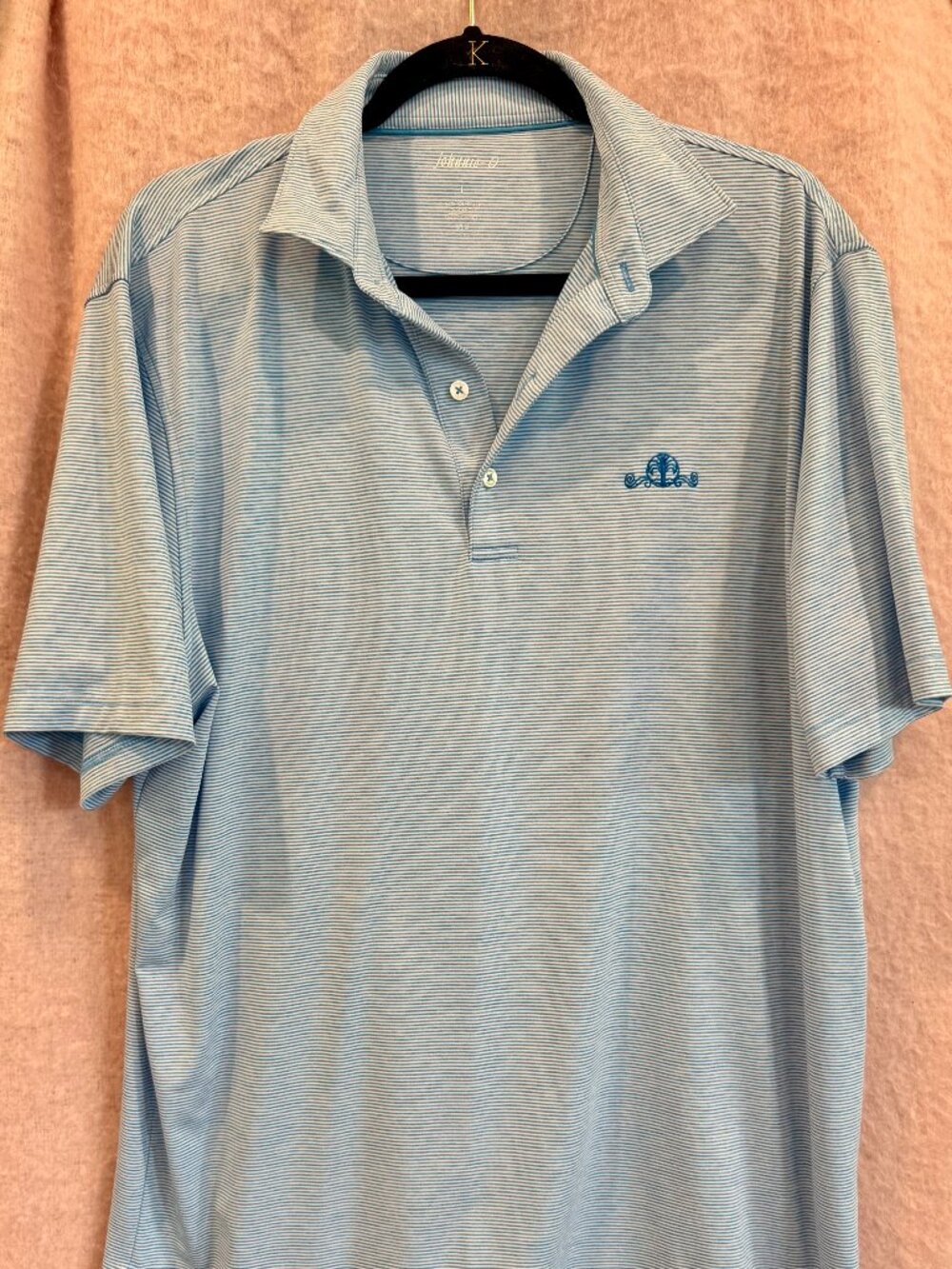 Johnnie-O performance golf polo, 3 buttons, Mens L